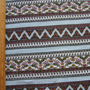 Paisley Stripe Cotton Lycra Knit Fabric