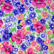 Parisian Floral Cotton Lycra French Terry Fabric