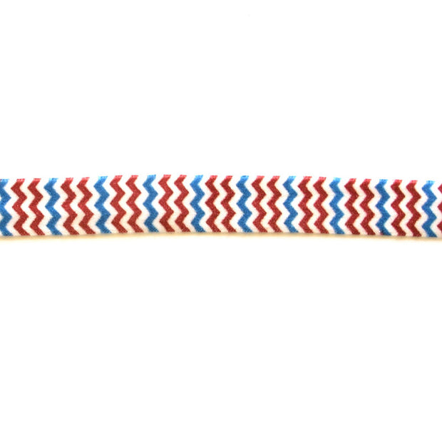 Patriotic Chevron 5/8" Flat Elastic Trim