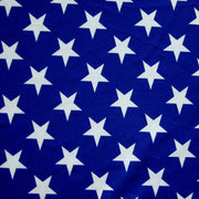 Patriotic Stars on Dark Royal Nylon Lycra Swimsuit Fabric