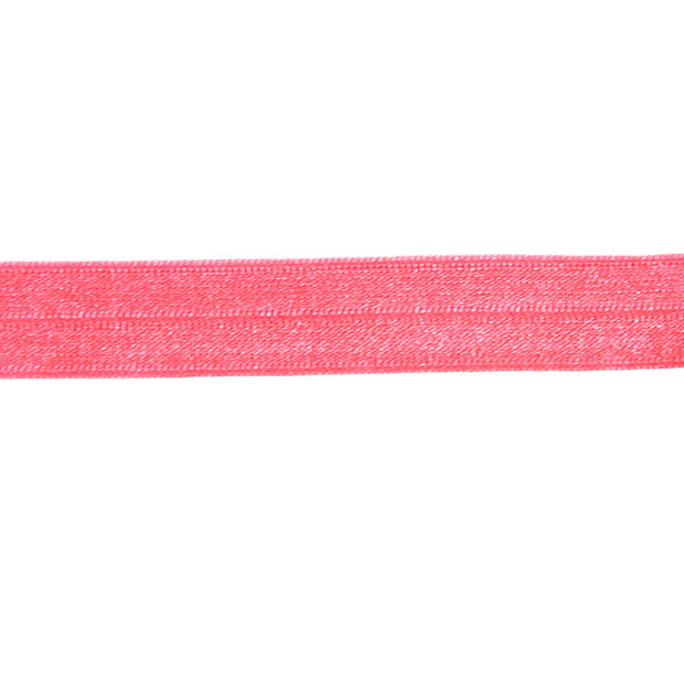 Peachy Pink Fold Over Elastic Trim