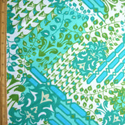 Peacock, Teal, Olive, and Turquoise Nylon Lycra Swimsuit Fabric