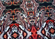 Peacock Feather Kaleidoscope Nylon Lycra Swimsuit Fabric