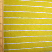 Pear/Heathered Grey Stripe Bamboo Lycra Knit Fabric