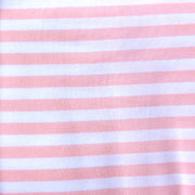 Pink and White 3/8 inch wide Stripe Cotton Lycra Knit Fabric