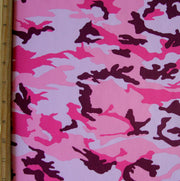 Pink Camo Nylon Lycra Swimsuit Fabric