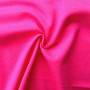 Bright Pink Cotton Lycra French Terry Fabric