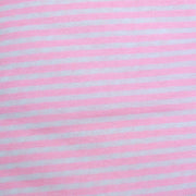 Pink and White 1/4" wide Stripe Knit Fabric