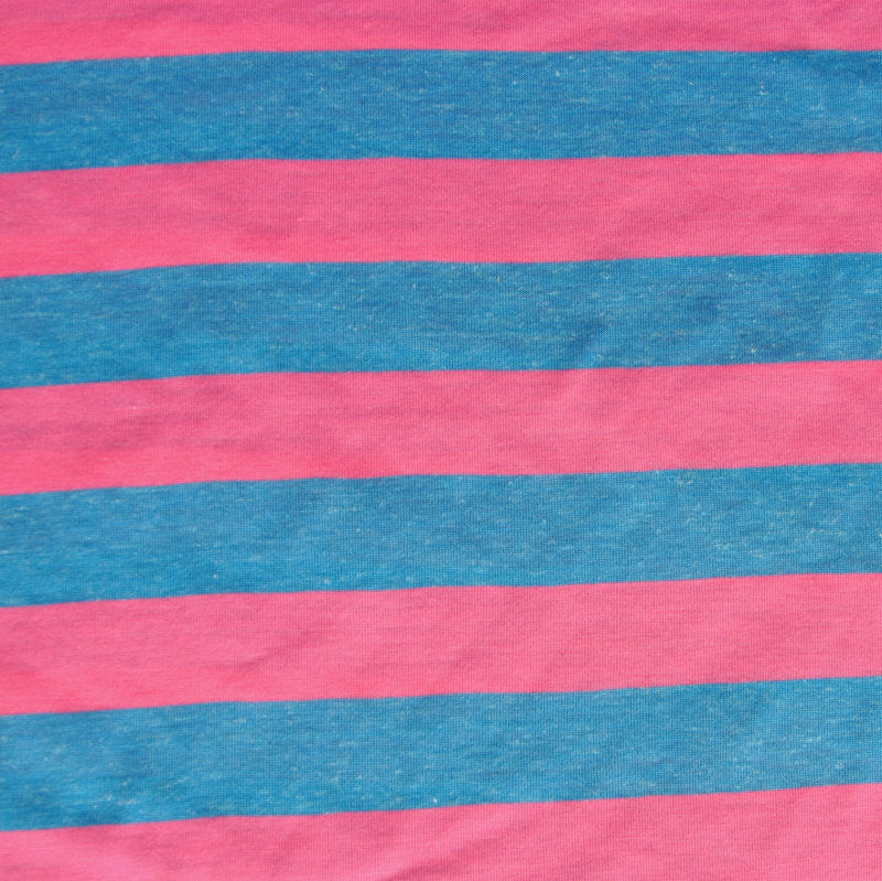 【HI FI FNK】Candy Striped Mesh Knit Cali Fabrics Neon Pink Honeycomb Textured Midweight Athletic