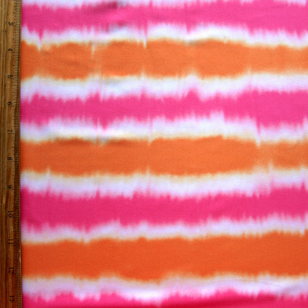 Pink/Orange Ombre Stripes Nylon Lycra Swimsuit Fabric - Seconds - Not Quite Perfect
