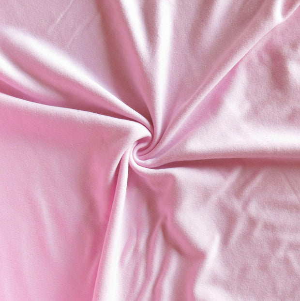 Pink Parasol Cotton Interlock Fabric