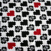 Pixel HJ Hearts Cotton Thermal Knit Fabric