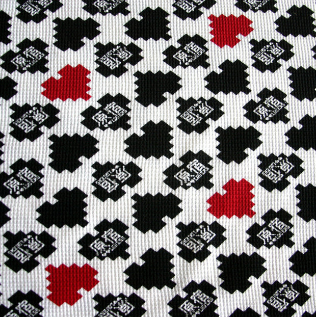 Pixel HJ Hearts Cotton Thermal Knit Fabric