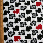 Pixel HJ Hearts Cotton Thermal Knit Fabric