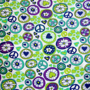 Playful Pinwheels Cotton Knit Fabric