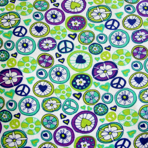 Playful Pinwheels Cotton Knit Fabric