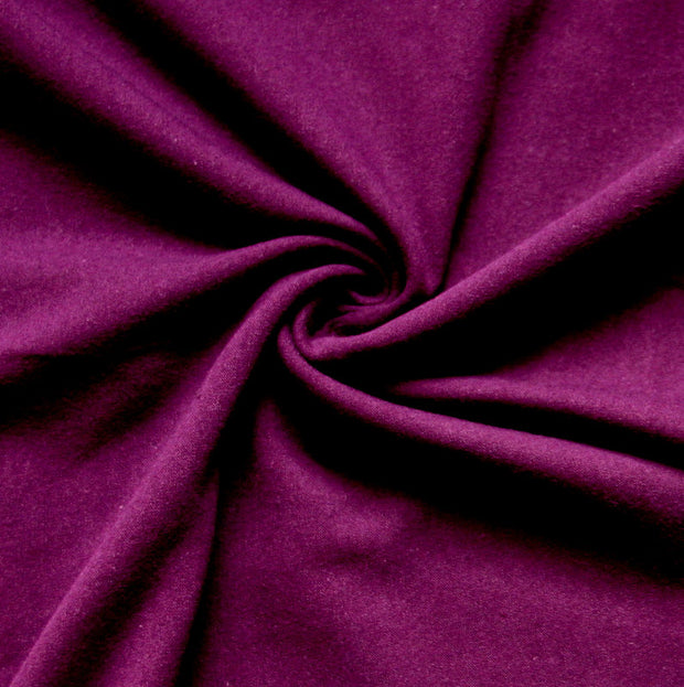 Plum Cotton Lycra Jersey Knit Fabric