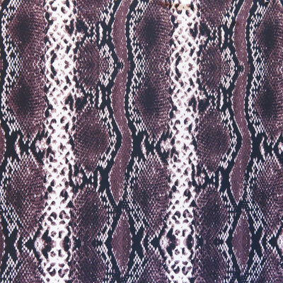 Plum Vertical Python Poly Spandex Swimsuit Fabric - 19" Remnant