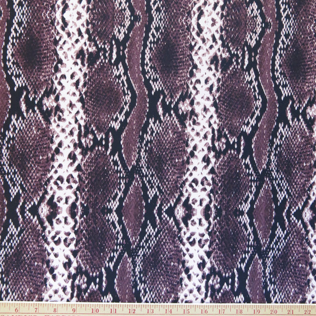 Plum Vertical Python Poly Spandex Swimsuit Fabric – The Fabric Fairy