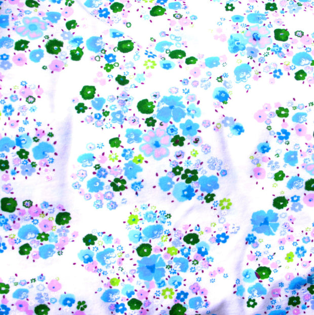 Pocket of Posies Cotton Knit Fabric - 28" Remnant Piece