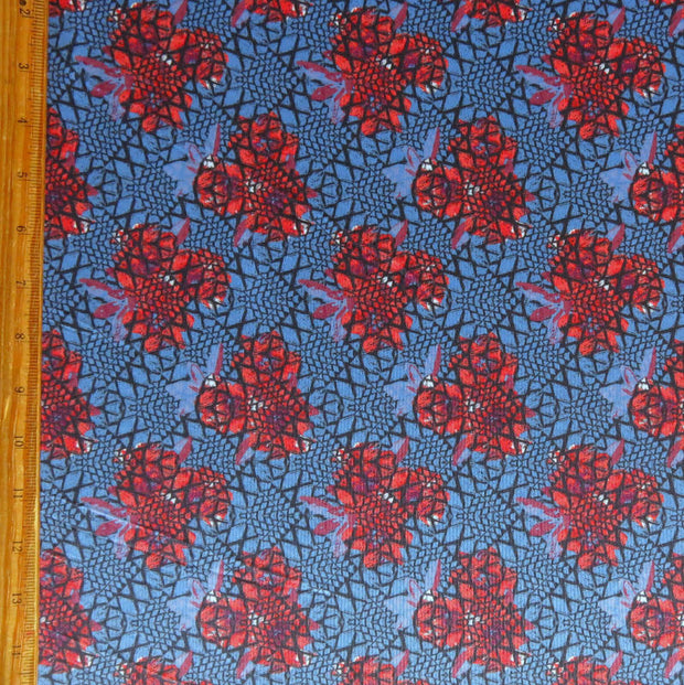Poppy Mosaic Nylon Spandex Swimsuit Fabric
