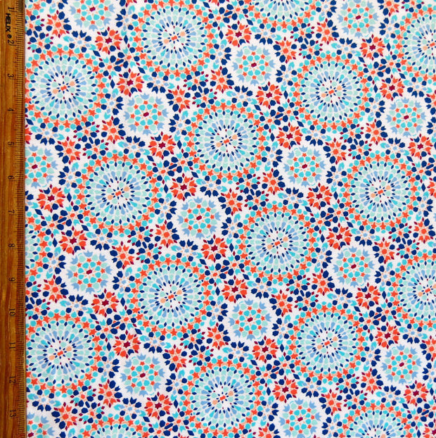 Preppy Mosaic Nylon Spandex Swimsuit Fabric