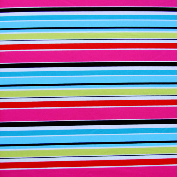 Preppy Stripe Nylon Spandex Swimsuit Fabric