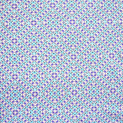 Purple, Aqua, Fluorescent Orange Squares Nylon Lycra Swimsuit Fabric