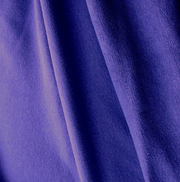 Grape Cotton Lycra French Terry Fabric