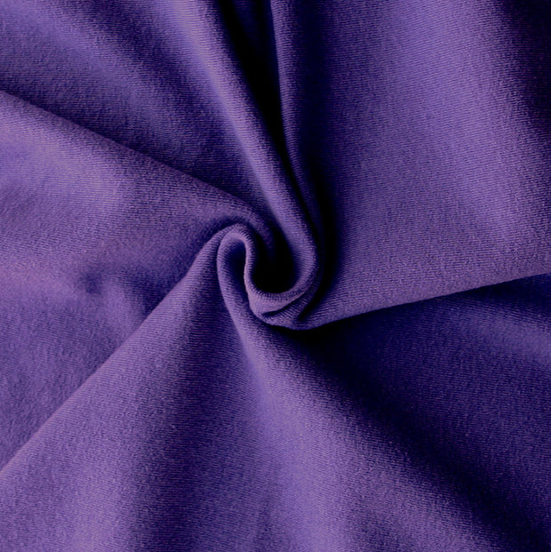 Grape Cotton Lycra French Terry Fabric