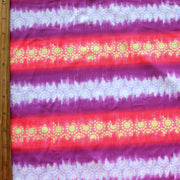 Purple, Orange Ombre Sun Stripe Nylon Lycra Swimsuit Fabric
