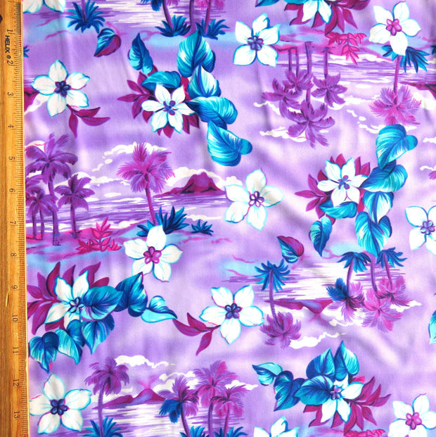 Purple Paradise Nylon Spandex Swimsuit Fabric