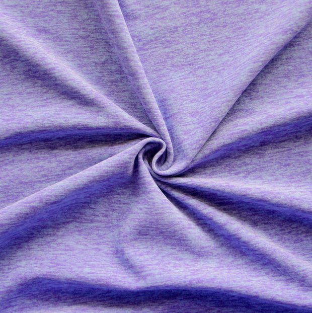 Purple Party Space Dye Poly Lycra Knit Fabric