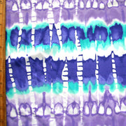 Purple and Seafoam Vertical Tie Dye Nylon Lycra Swimsuit Fabric