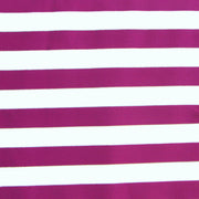 Purple and White Stripes with Silver and Gold Accents Swimsuit Fabric