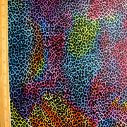 Rainbow Colored Leopard Nylon Lycra Swimsuit Fabric