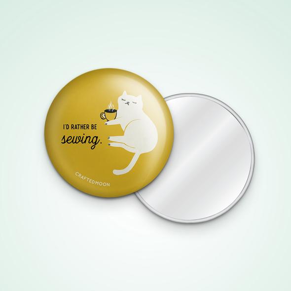 3" Rather Pocket Mirror by CraftedMoon