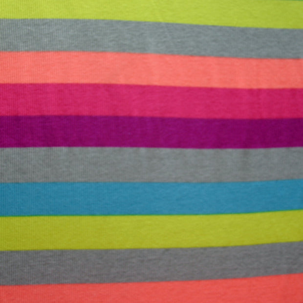 Rave Rainbow Cotton Knit Fabric