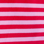 Red/Light Pink 3/8" Stripe Cotton Lycra Knit Fabric - 20" Remnant Piece