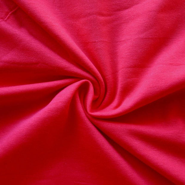 Red Cotton Lycra Jersey Knit Fabric