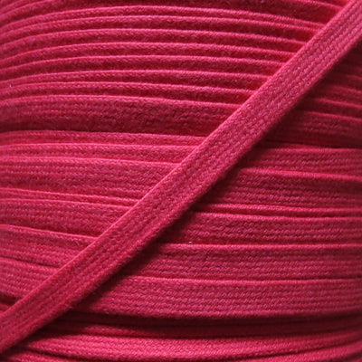Red 3/8 Cotton Hoodie Drawstring Flat Tape
