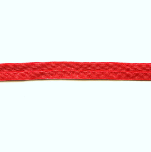 Hot Red Fold Over Elastic Trim