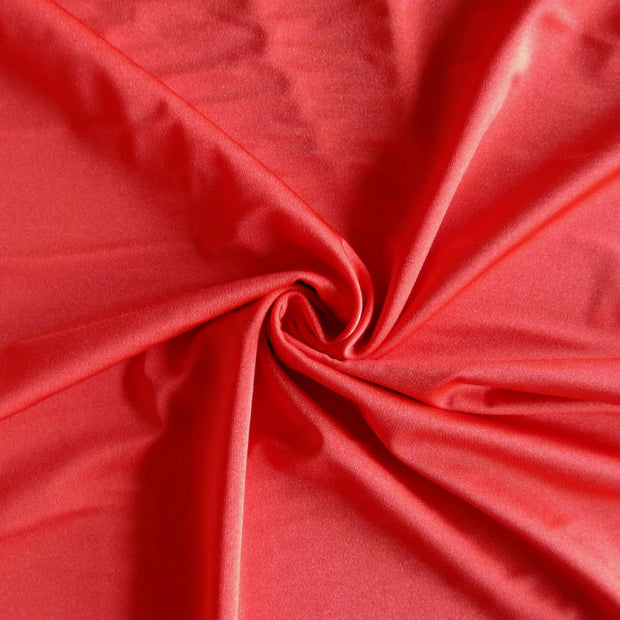 Red Orange Shiny Nylon Spandex Swimsuit Fabric
