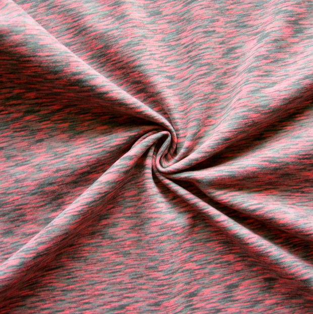 Red Relish Space Dye Nylon Lycra Swimsuit Fabric - 19" Remnant