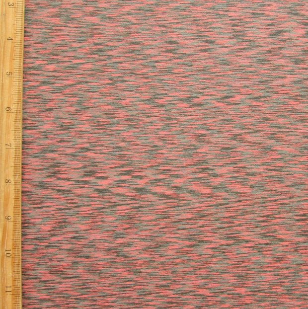 Red Relish Space Dye Nylon Lycra Swimsuit Fabric - 19" Remnant