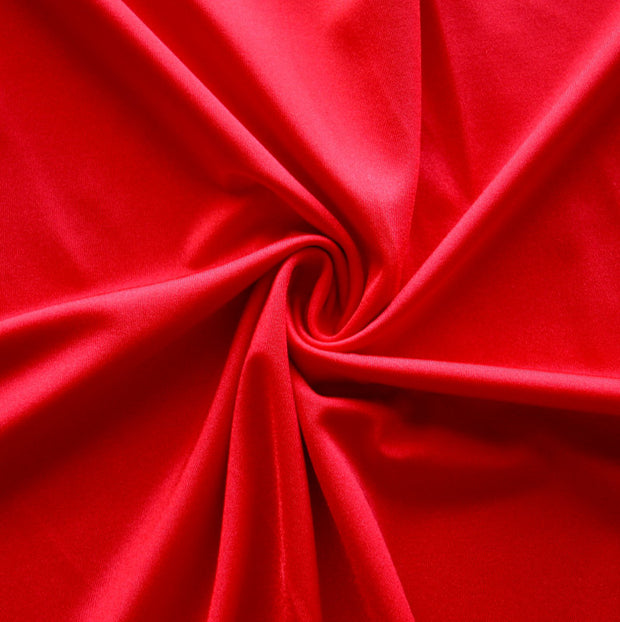 Red Solid Nylon Spandex Tricot Specialty Swimsuit Fabric
