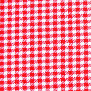 Red and White Gingham Knit Fabric