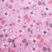 Retro Bicycles Cotton Knit Fabric