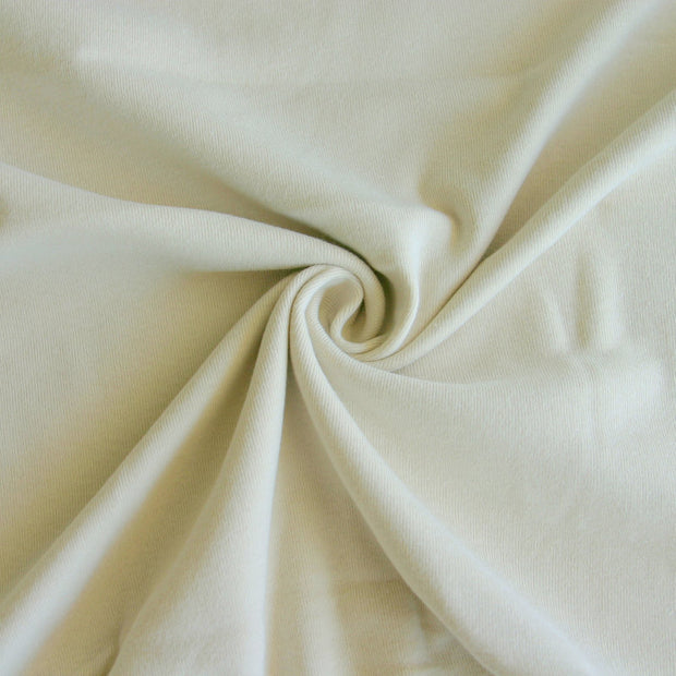 Khaki Cotton Rib Knit Fabric