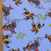Ride 'em Cowboy Cotton Knit Fabric